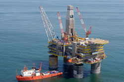 oil and gas drilling platform